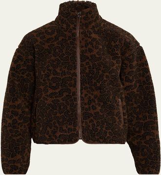 Rag & Bone Sun Cheetah Sherpa Jacket