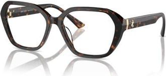 Jimmy Choo London 55mm Butterfly optical glasses in Tortoise at Nordstrom