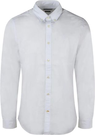 Barbour embroidered button-down shirt - White
