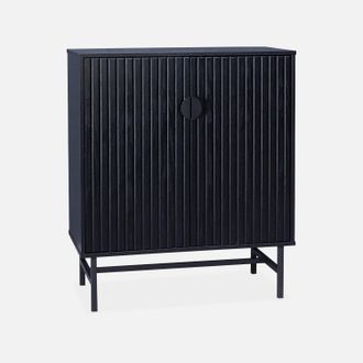 Sweeek Aparador Con Efecto Madera De 2 Puertas, 83.5cm