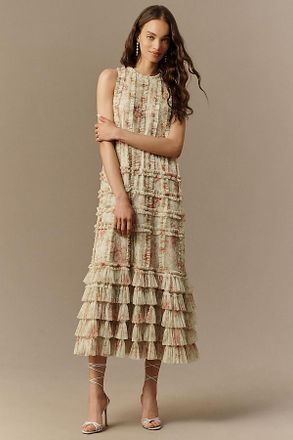 Mac Duggal Criss-Cross Midi Dress