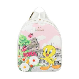 Braccialini Backpacks, female, Multicolor, Size: ONE SIZE Cartoline Backpack