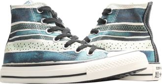 Converse Womens Converse Chuck Taylor All Star Hi Pop Stripes Teal Sneakers 551566C