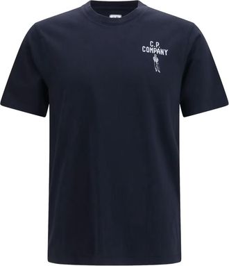 C.P. Company Navy Blue Logo T-Shirt