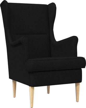 vidaXL Sill&oacute;n Negro Tela Vidaxl