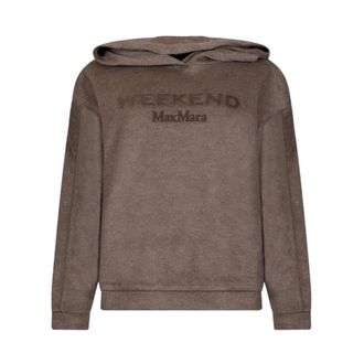 Max Mara Jersey Hoodie - Dames - Hoodies - Bruin - S - Katoen - Hoodies & sweatvesten
