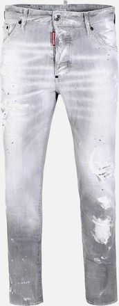 Dsquared2 Mens Dsquared2 Multi Paint Abstract Jeans in Grey - Size: 38/32