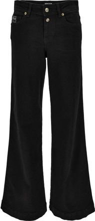 Versace Broek - Dames - Loose Fit Jeans - Zwart - W24 - Denim - Jeans