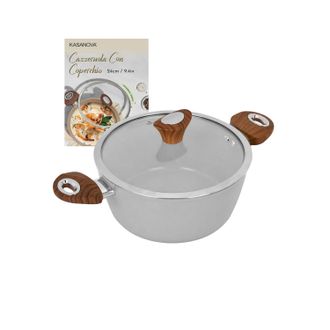 KASANOVA Casseruola 24 cm antiaderente ceramico New Ceramic grigio