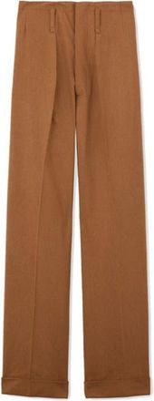 Fortela Farrah Pences Flannel Trousers in Camel at Nordstrom, Size 42 Eu