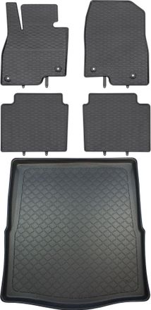 OEM Mazda 6 Iii Sed&aacute;n Desde Enero De 2013. Juego De Alfombrillas De Goma Para Coche Y Alfombrilla Para Maletero