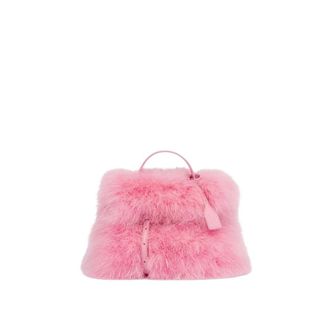 Moschino Small Feather Handbag - female - Moschino - Handbags - Pink - ONE SIZE - Bags