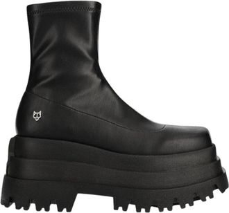 Naked Wolfe Enkellaarsjes - Dames - Enkellaarsjes - Zwart - 41 EU - Schoenen