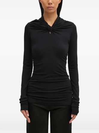 Rick Owens Kairo long-sleeve top - Nero