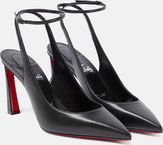 Christian Louboutin Condora 85 leather slingback pumps