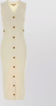 Michael Kors ribbed knit midi dress