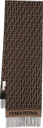 Fendi jacquard FF-motif scarf - Black