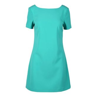 Patrizia Pepe Damesjurk - Dames - Korte kleedjes - Groen - S - Polyester - Kleedjes