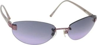 Chanel Pre-owned Accessories, female, Purple, Size: ONE SIZE Pre-owned Metal Sunglasses