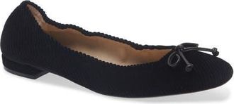 Stuart Weitzman Bria Ballet Flat in Black/black at Nordstrom, Size 6.5