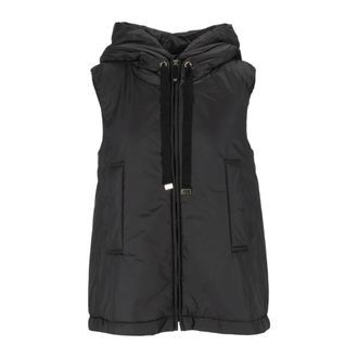 Max Mara Greengo Gewatteerd Vest - Dames - Jassen - Zwart - Maat: S Zijde
