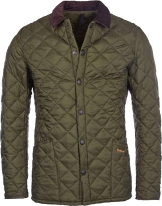 Barbour Heritage Liddesdale Quilted Jacket Colour : Green, Size : MEDIUM
