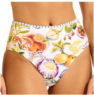 Seafolly Coastline High Waisted Pant Bikini-Bottom f&uuml;r Damen | orange