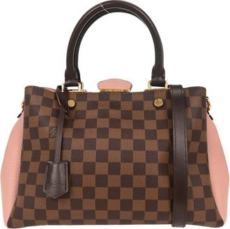 Louis Vuitton Brittany Handbag Damier Brown Canvas Handbag (Pre-Owned)