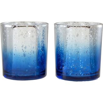 Beachcombers Blue Ombre Set Of 2 Glass Votive Candle Holders 3.07 at Nordstrom