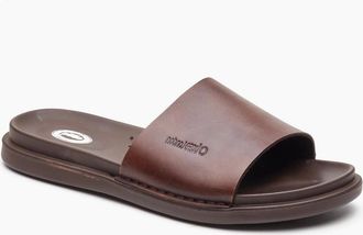 base Mens Base London Albany Leather Mens Brown Slides - Size: 10