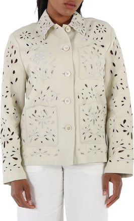 Chloé Ladies Embroidered Overshirt Jacket, Brand Size 40 (US Size 8)