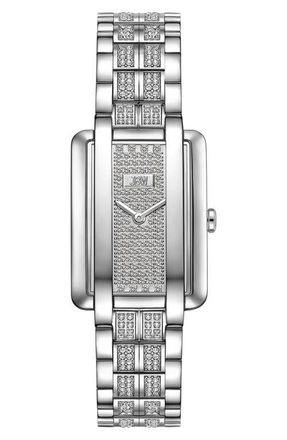 JBW Mink Petite Lab Created Diamond Bracelet Watch, 23mm x 8mm in Silver/Silver at Nordstrom