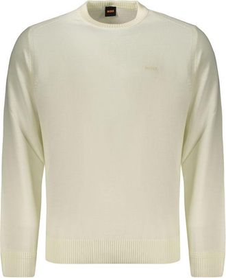 HUGO BOSS White Wool Mens Mens Sweater