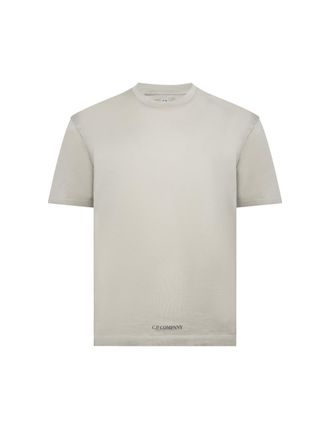 C.P. Company Mens T-Shirt No Gravity Jersey Grey Cotton T-Shirts And Polos