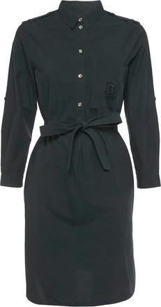 Burberry Katoenen shirtjurk - Blauw