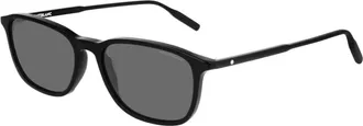 Montblanc MB0082S 001 Mens Sunglasses Black Size 53