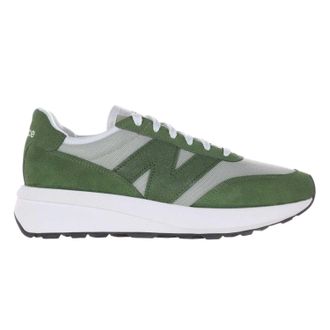 New Balance Heren 370 Su&egrave;de Trainers (Groen)