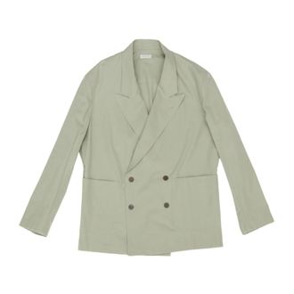 Dries Van Noten Blazers, male, Green, Size: S Caplans Bis Shirt