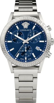 Versace Sport Tech Chronograaf Roestvrij Stalen Horloge - Dames - Horloges - Grijs - ONE Size - Accessoires