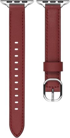Posh Tech Carmen Leather Apple Watch Watchband in Rust at Nordstrom
