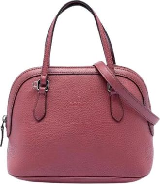 Gucci Pre-owned Handbags, female, Pink, Size: ONE SIZE Pre-owned Vintage Satchel