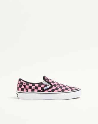 Valentino Garavani Valentino Garavani And Vans Fabric Slip-On Trainer With VLogo Checkerboard Print Wo