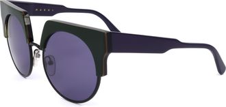 Marni Womens 53mm Green Black Sunglasses