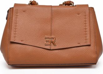 Ermanno Scervino Cognac Polyurethane Eba Shoulder Bag