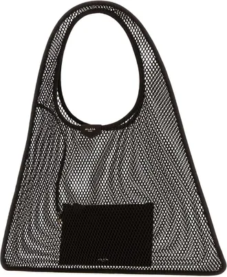 Alaia Womens Dark Brown Mesh One Piece Shopping Bag Brunfonce Borse A Mano