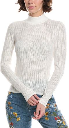 Alice & Olivia Alice + Olivia Lanie Pointelle Top