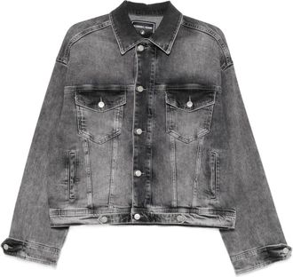 Iceberg Verfraaid spijkerjack - Zwart