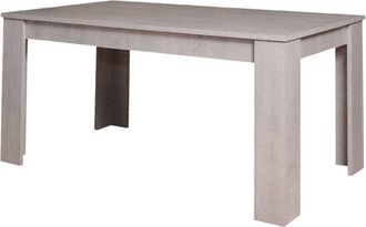 Dmora Tavolo allungabile Artino, Consolle allungabile, Tavolo da pranzo allungabile, Consolle estensibile da cucina, 160/220x88h75 cm, Cemento - Dmora