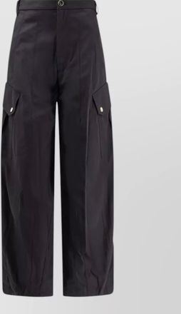Pinko cotton wide-leg trousers