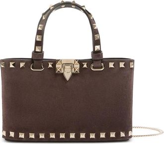 Valentino Garavani Rockstud Mini Suede Tote Bag
